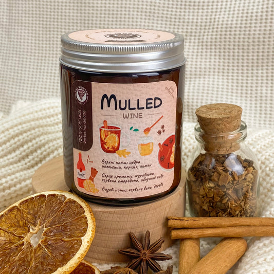 Cozy Ароматична соєва свічка "Mulled wine" - Wortex Candle
